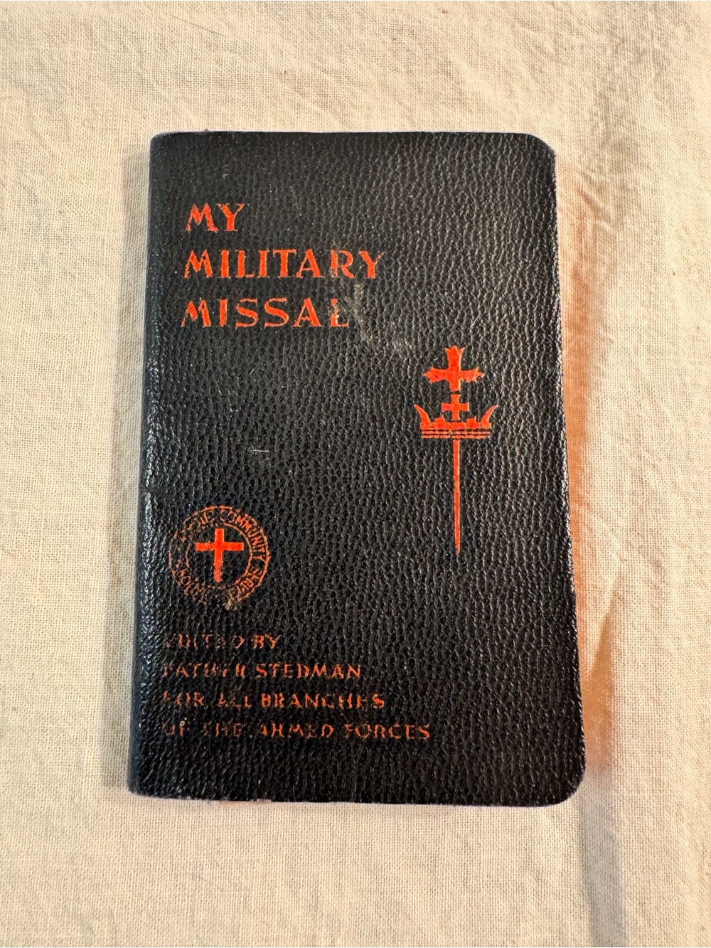 WWII 1942 My Military Missal Father Stedman w/ 1943 U.S. Army Documents